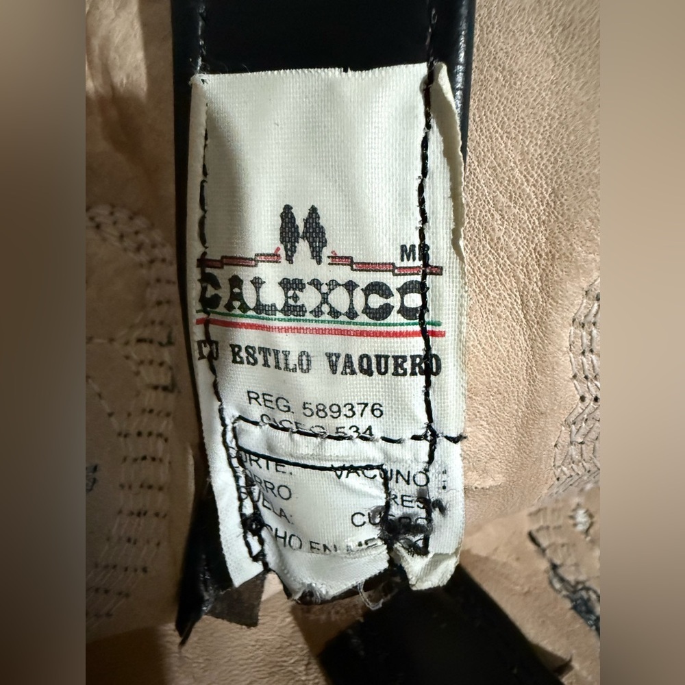 Calexico Black Embroidered Western Boots - image 6